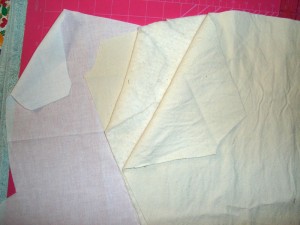 A layer of twill, batting and another layer of twill