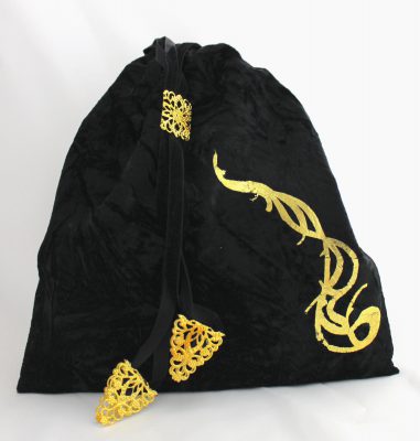 Elven purse in velvet and gold