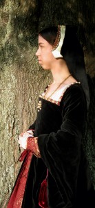 Black velvet Tudor Gown 3