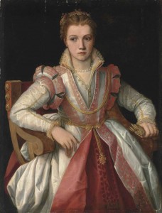 Follower of Francesco Salviati del Rossi Portrait of a Lady