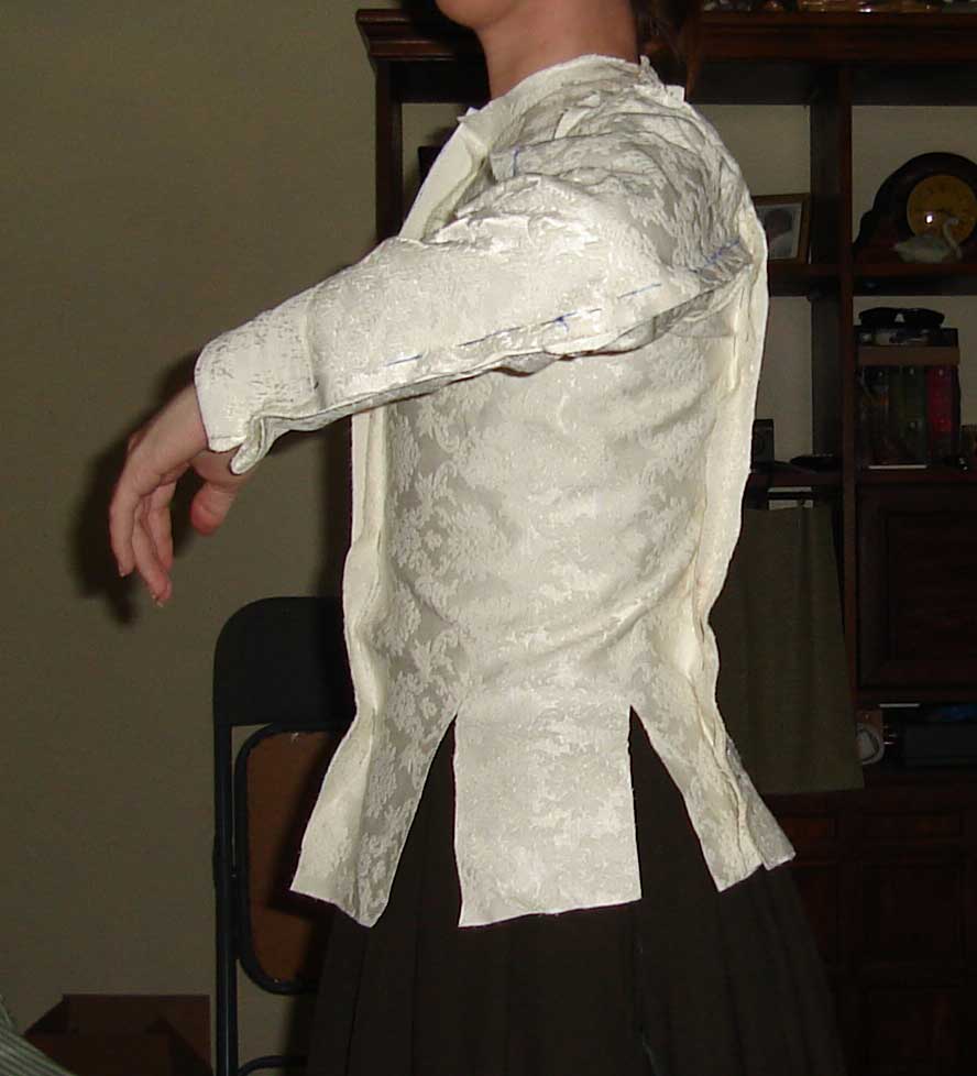Margaret Layton's Jacket fitted down from the side