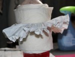 Starched Elizabethan ruff dampened before setting