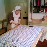 Cutting and ironing the fabric