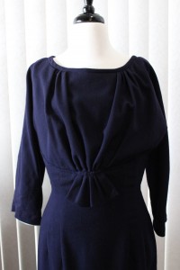 1950's Blue Wool Dress