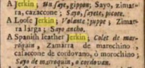 1660 definition of jerkin